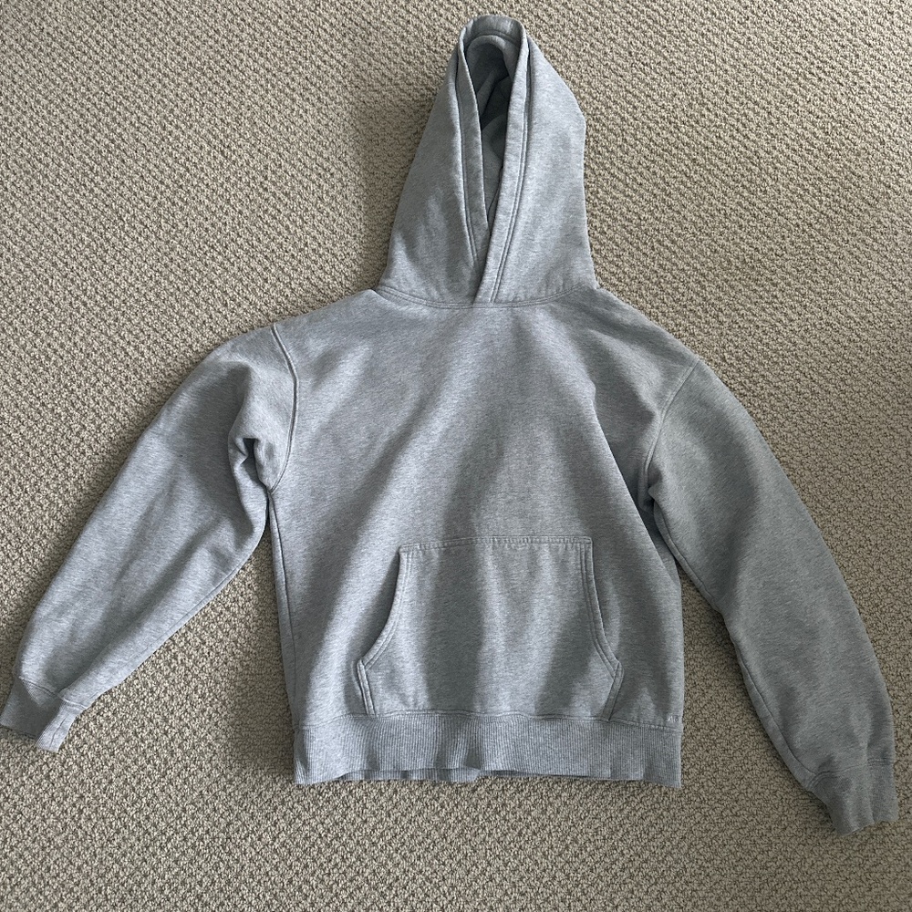 Grey Aritzia Perfect Fit Sweatfleece Hoodie